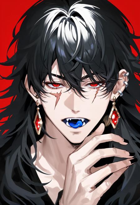 04545-3464377646-_lora_muksal3.0_0.7_,muksal,1boy,red eyes,solo,jewelry,tongue,scar,earrings,scar on face,licking lips,piercing,looking at viewer.png